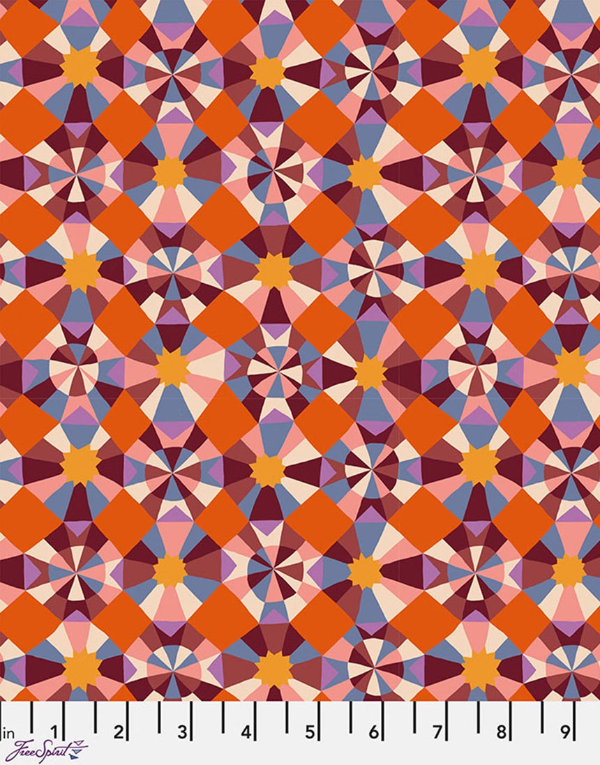 Cambridge Circus Cotton Fabric, The City of Dreams by Monika Forsberg