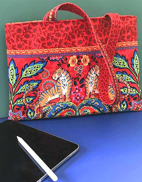 Bollywood Velvet Tablet Case Sewing Kit, Odile Bailloeul