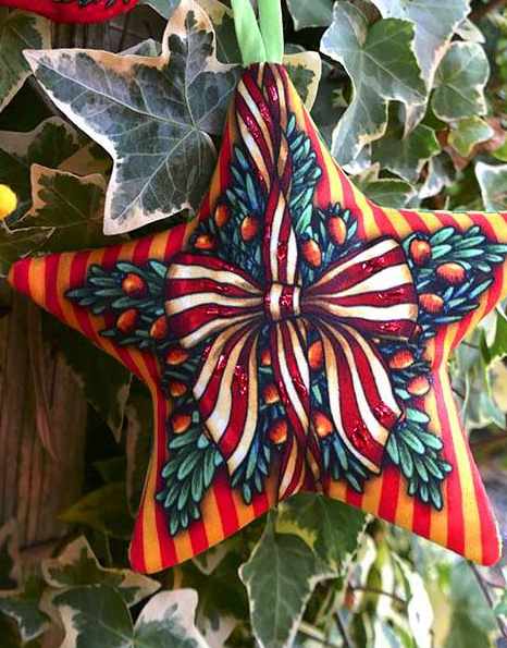 Bohemian Christmas Stocking & Decorations Kit, Odile Bailloeul