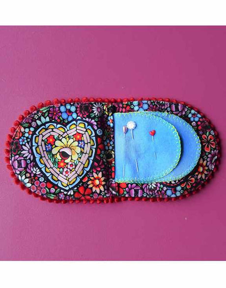 Mosaique Velvet Needle Holder Sewing Kit, Odile Bailloeul