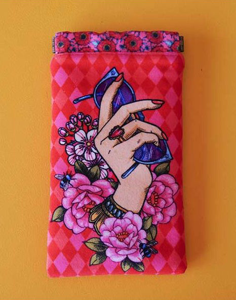 Tattoo Velvet Glasses Case Sewing Kit, Odile Bailloeul