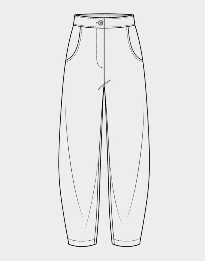 Paola Trousers Paper Sewing Pattern, Ciao Patterns