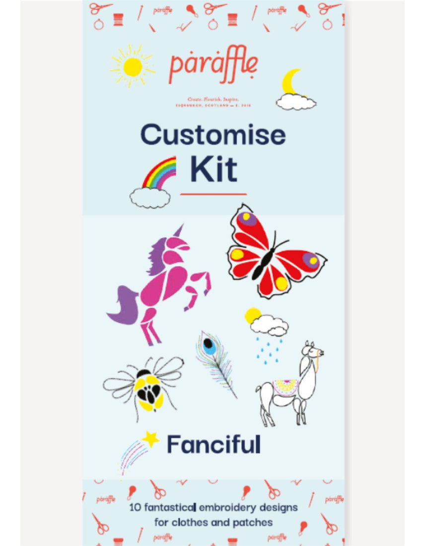 Fanciful Customise Stick & Stitch Embroidery Kit, Paraflle