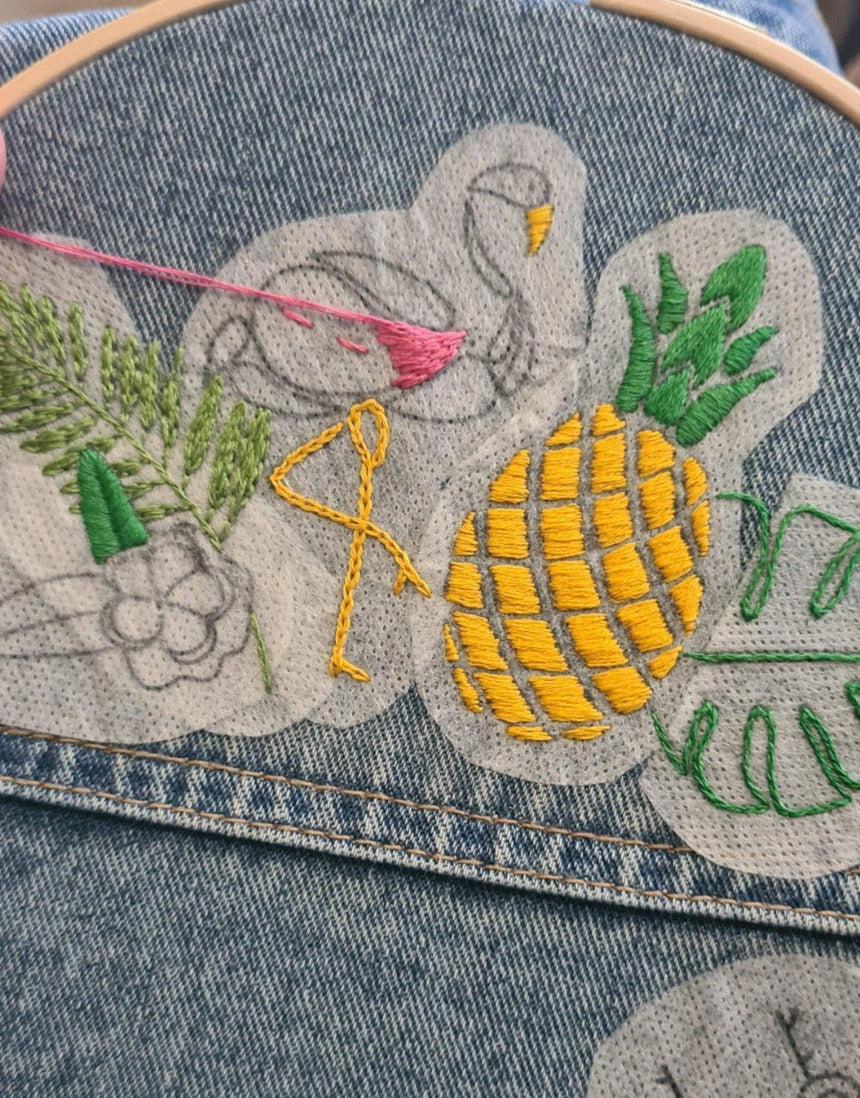 Tropical Customise Stick & Stitch Embroidery Kit, Paraflle