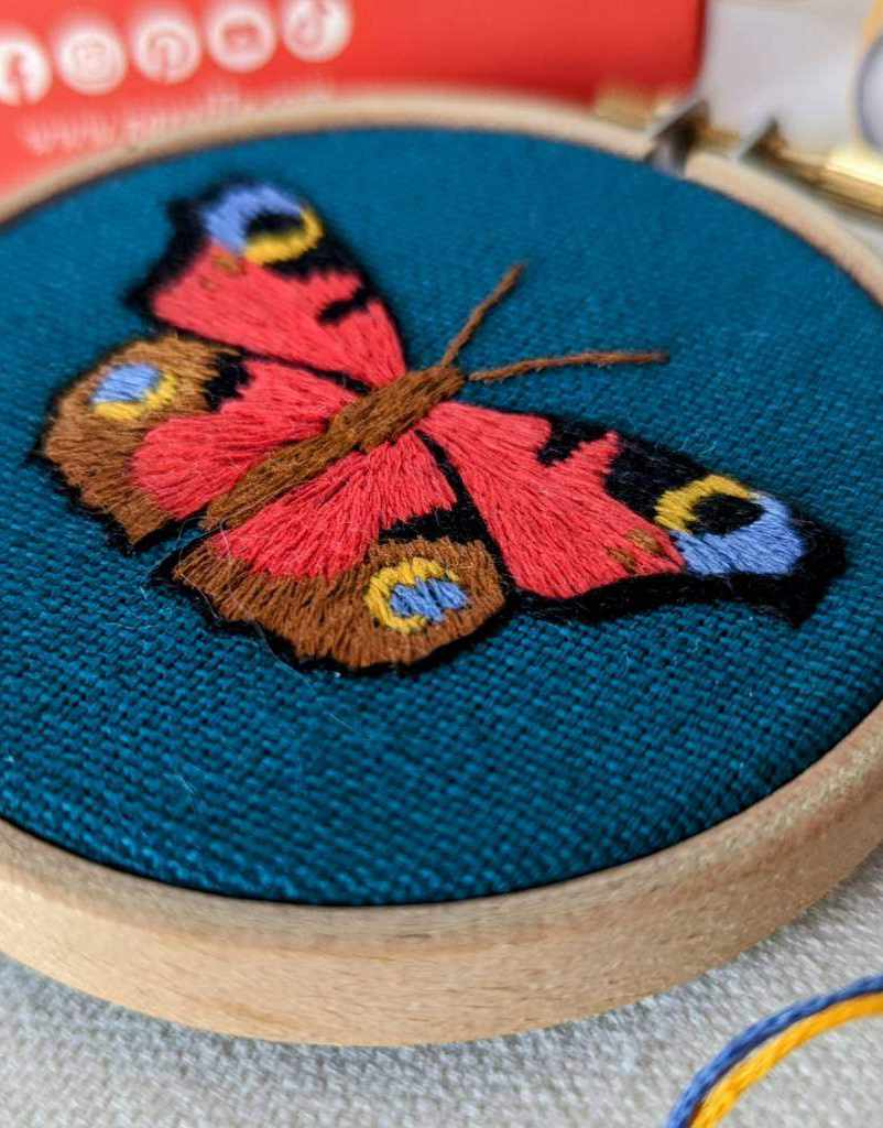 Paraffle Embroidery Butterfly Mini Embroidery Kit, Paraffle 15623