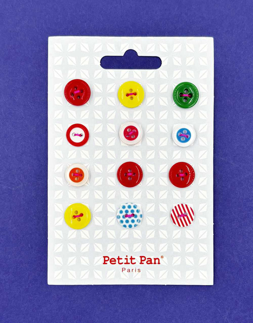 Colourful Buttons on Card