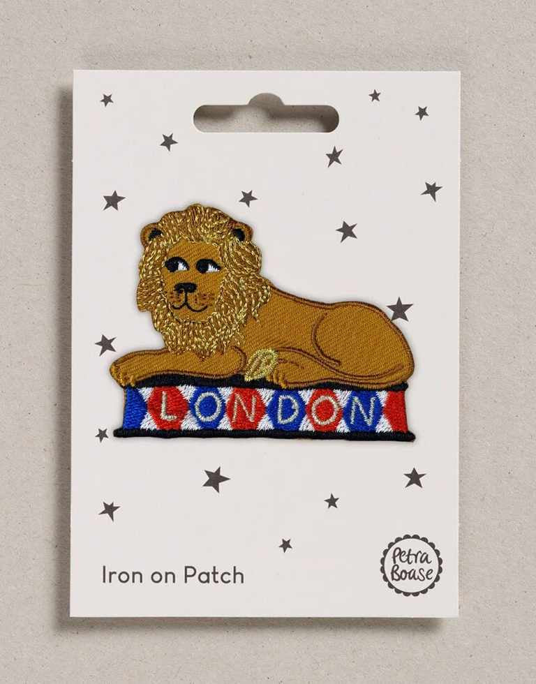 London Lion Iron on Patch, Petra Boase