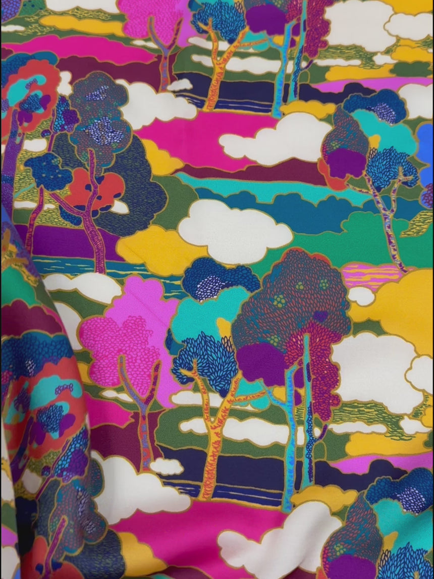 Liberty Fabrics Bickington Satin Viscose, Prospect Road A