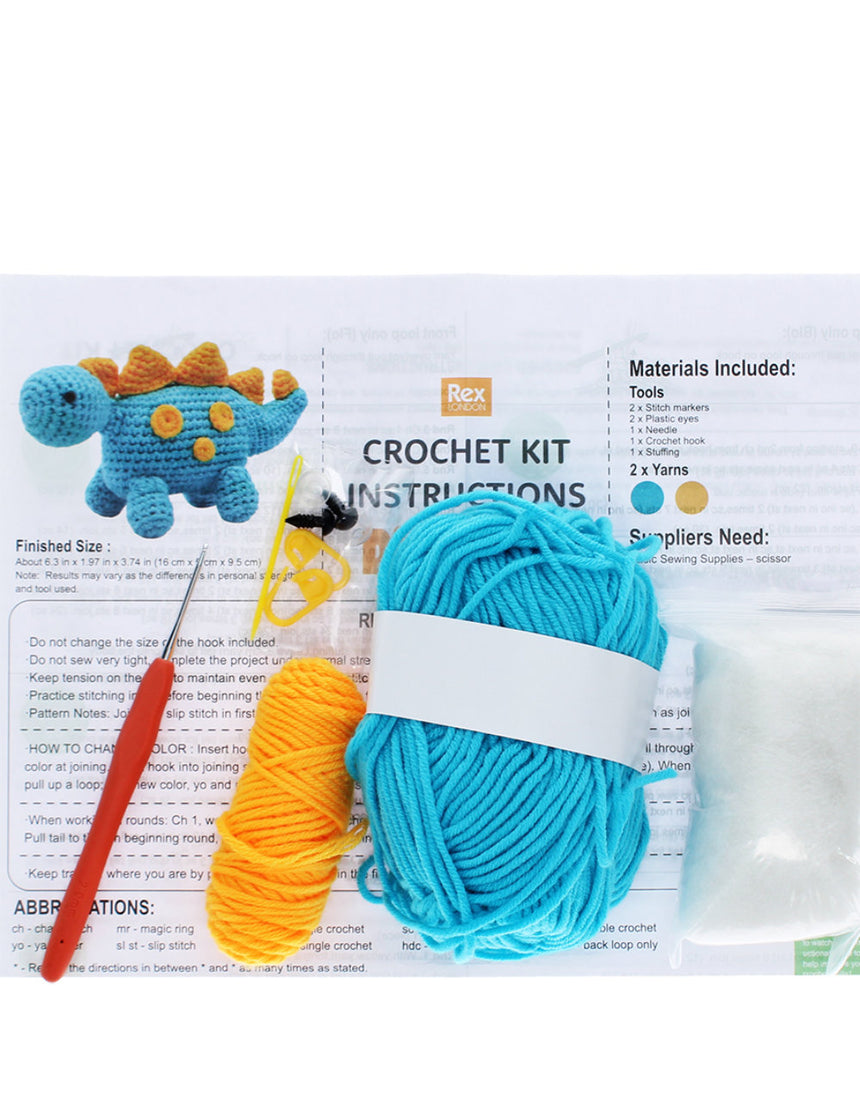 Dinosaur Intermediate Crochet Kit