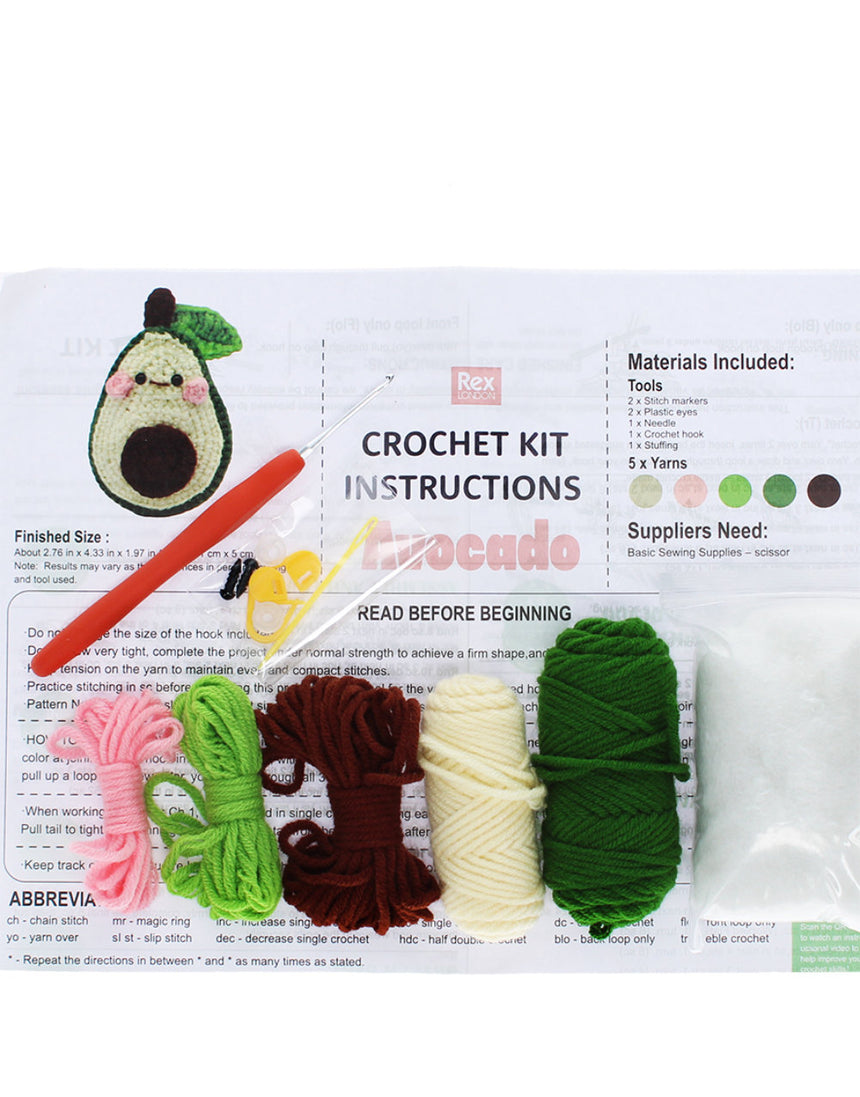 Avocado Intermediate Crochet Kit