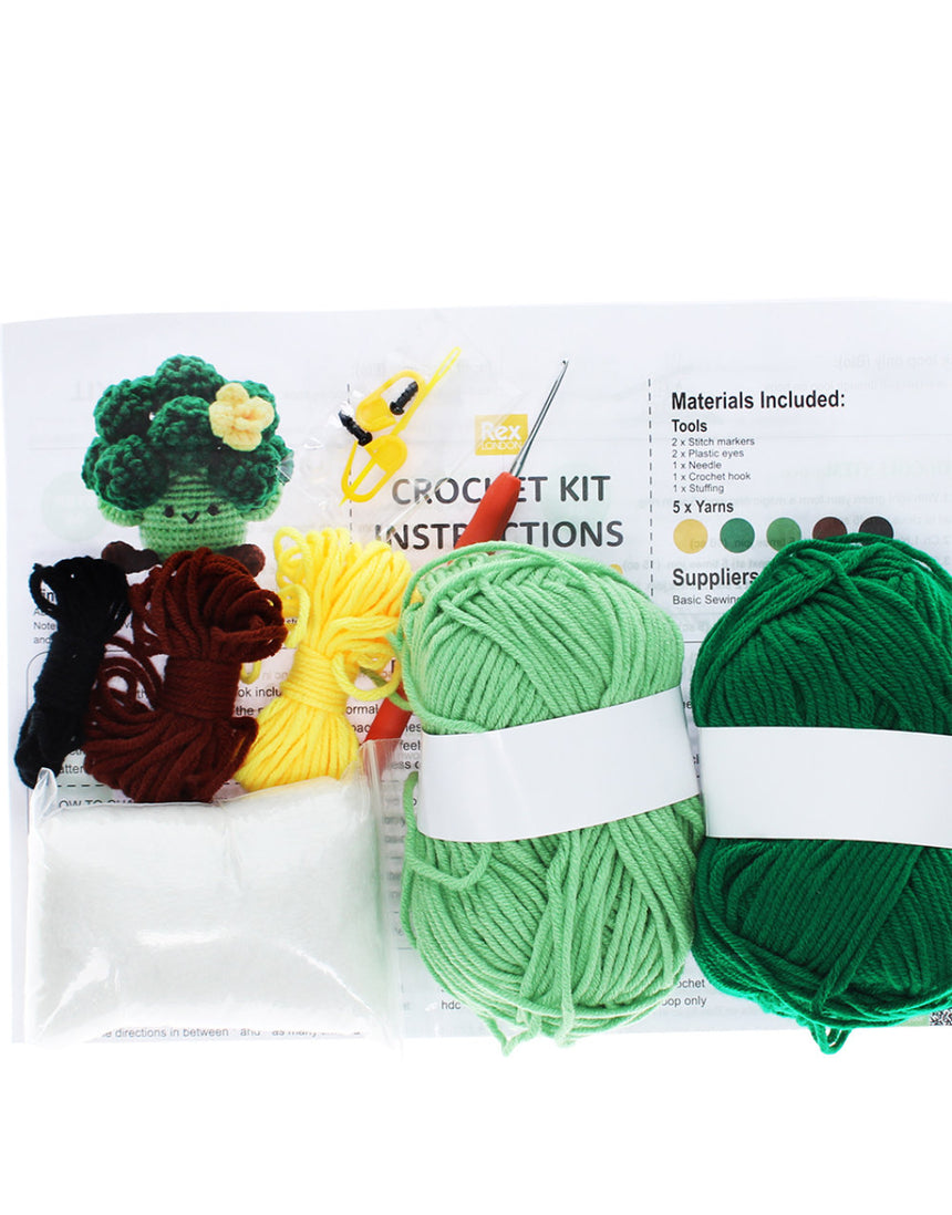 Broccoli Intermediate Crochet Kit