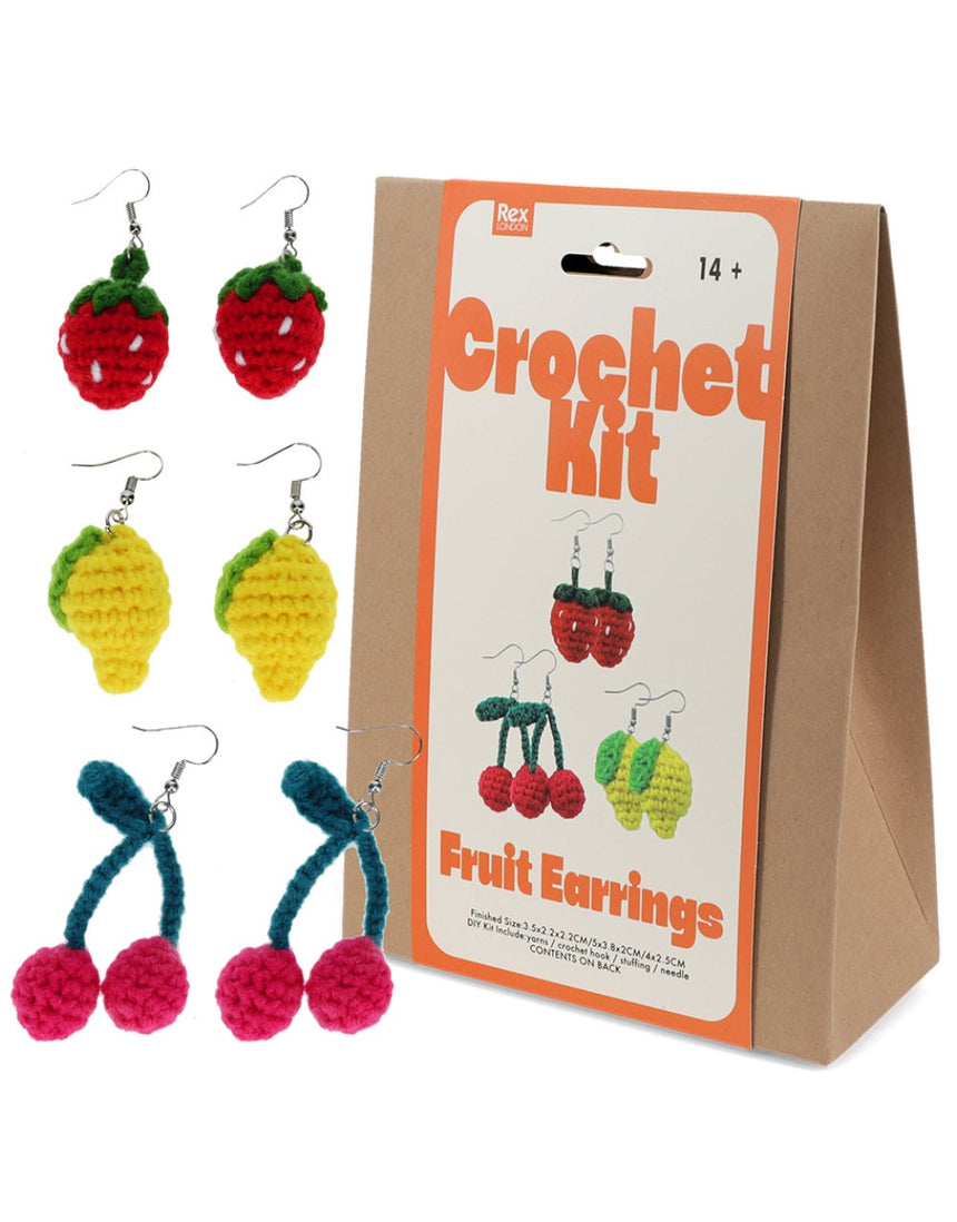 Fruity Intermediate Crochet Earrings Kit