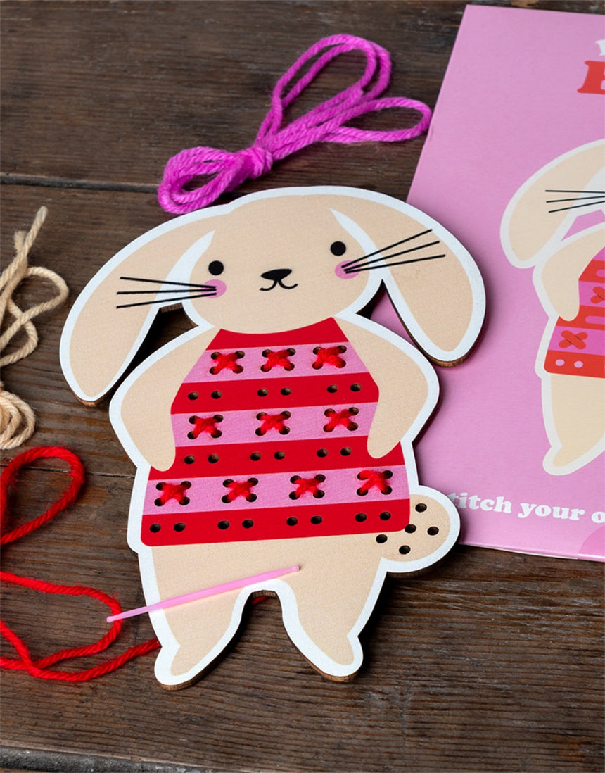 Learn to Sew Wooden Hand-Stitch Set, Bunny Rabbit