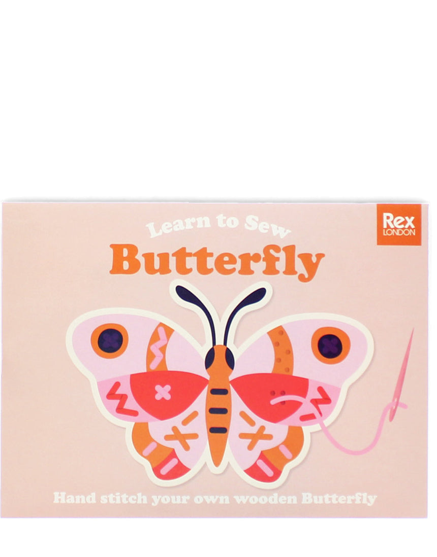 Learn to Sew Wooden Hand-Stitch Set, Butterfly