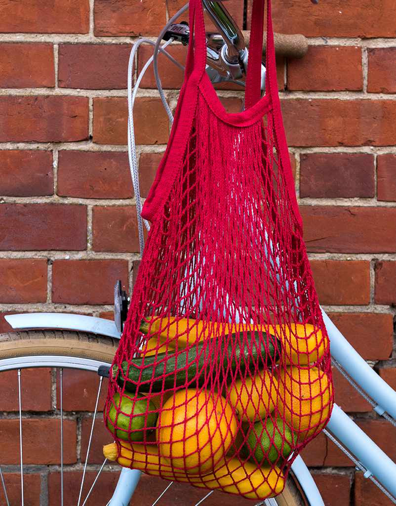 Red Organic Cotton Net Bag