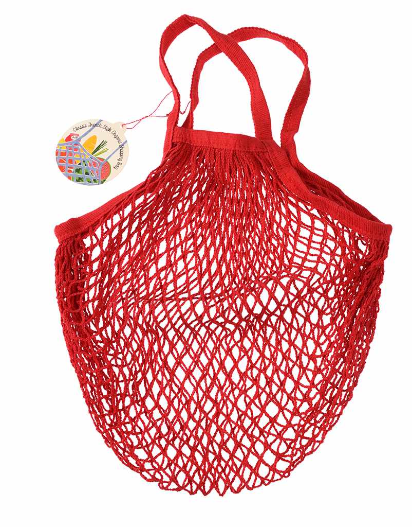 Red Organic Cotton Net Bag