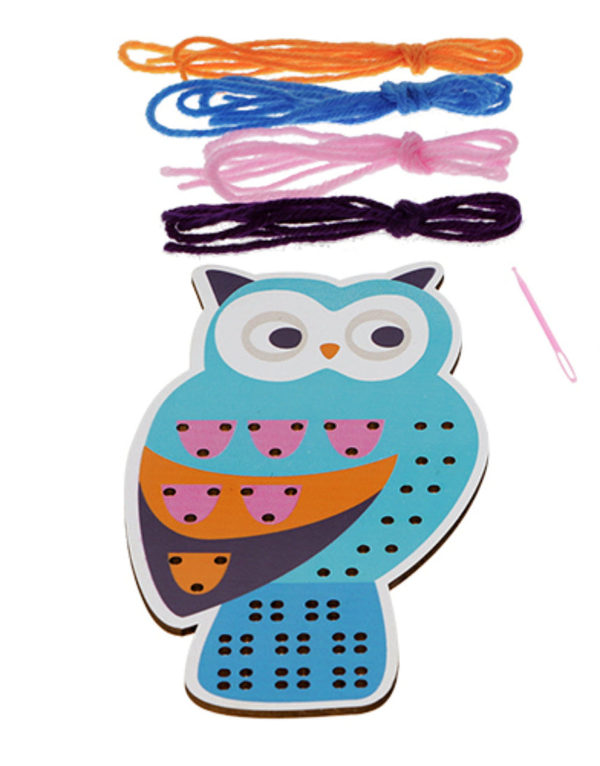 Learn to Sew Wooden Hand-Stitch Set, Owl