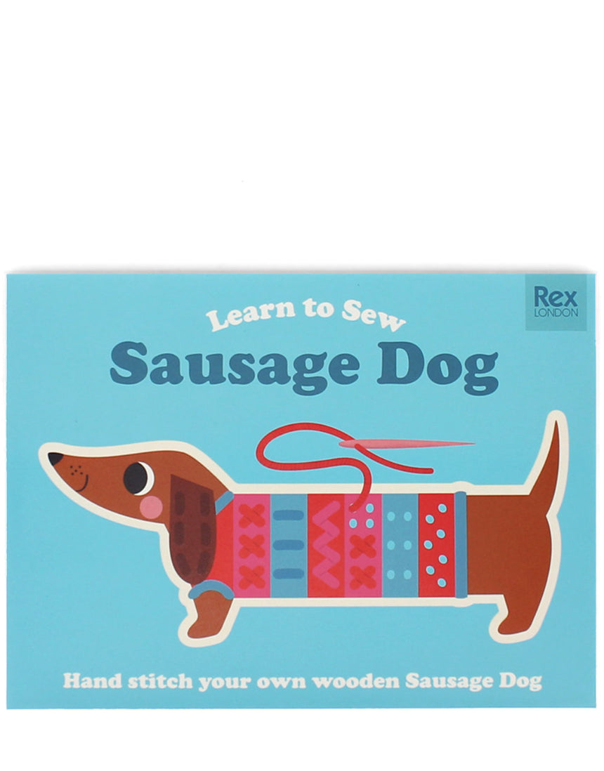 Learn to Sew Wooden Hand-Stitch Set, Sausage Dog