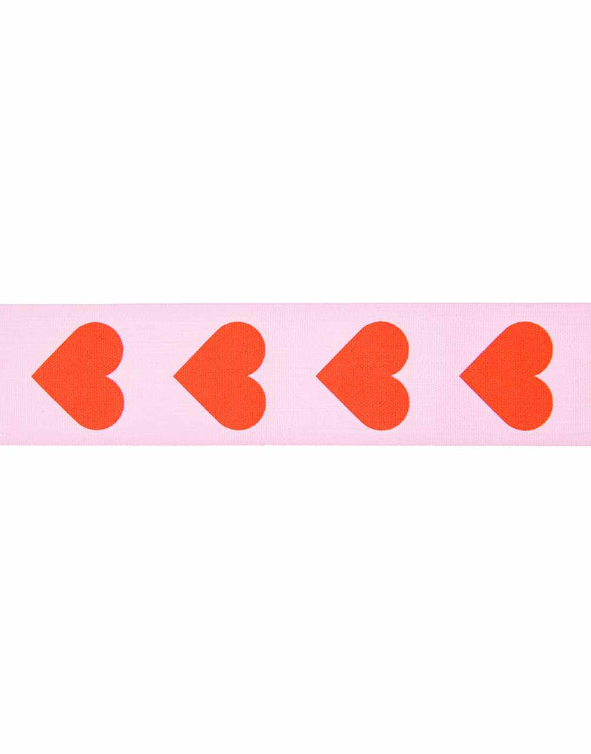 Hearts Ribbon, 38mm wide, 3m long