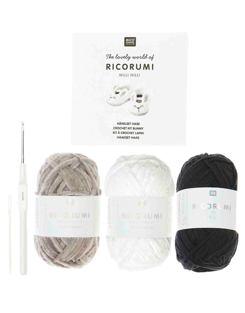 Bunny Baby Booties Ricorumi Crochet Kit