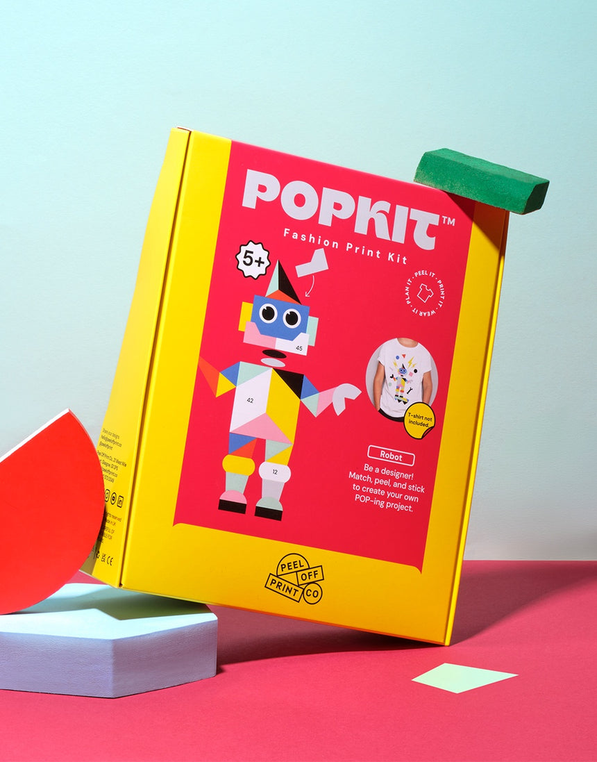 Robot Peel Off & Print Fashion Design DIY Kit, PopKits