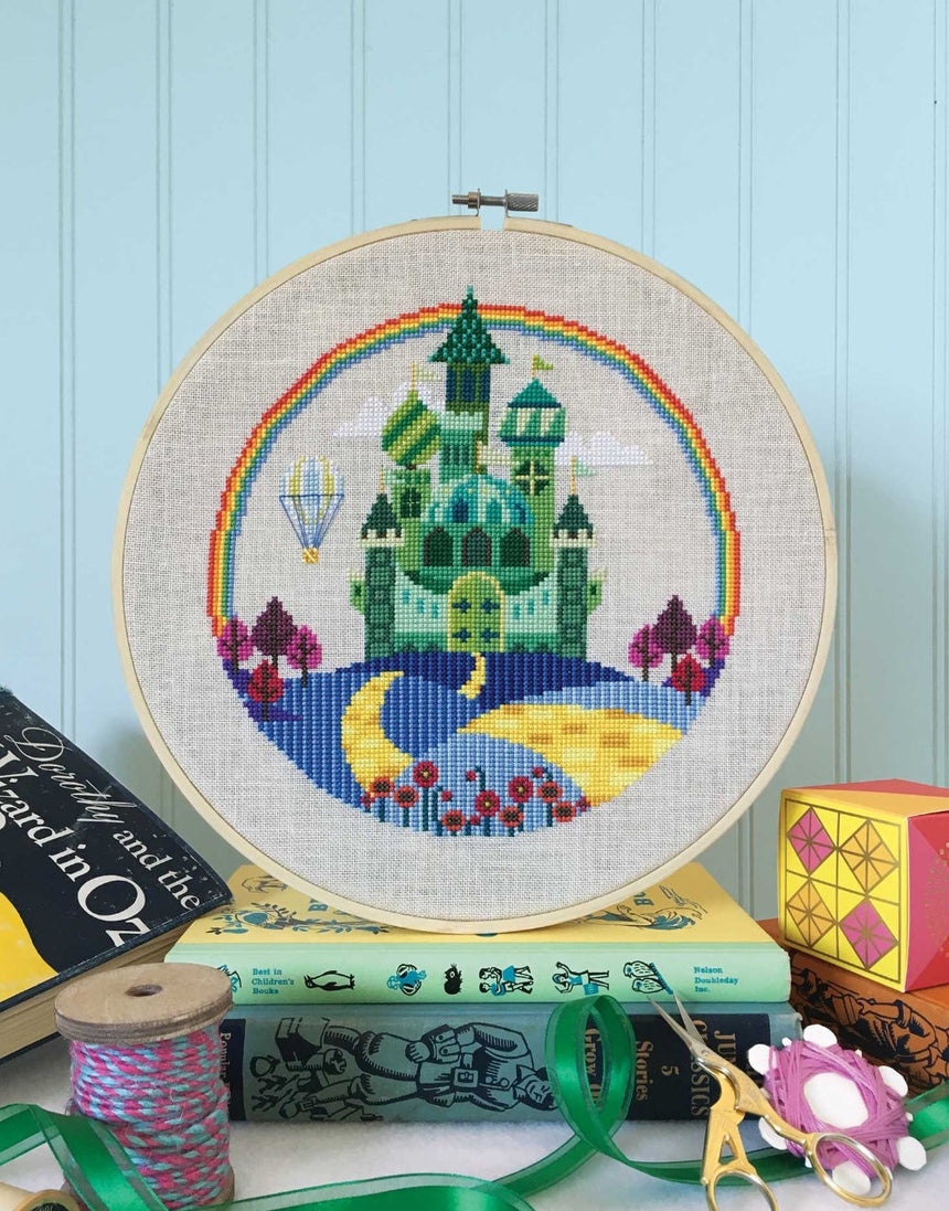 The Emerald City Counted Cross Stitch Sampler Pattern, Satsuma Street