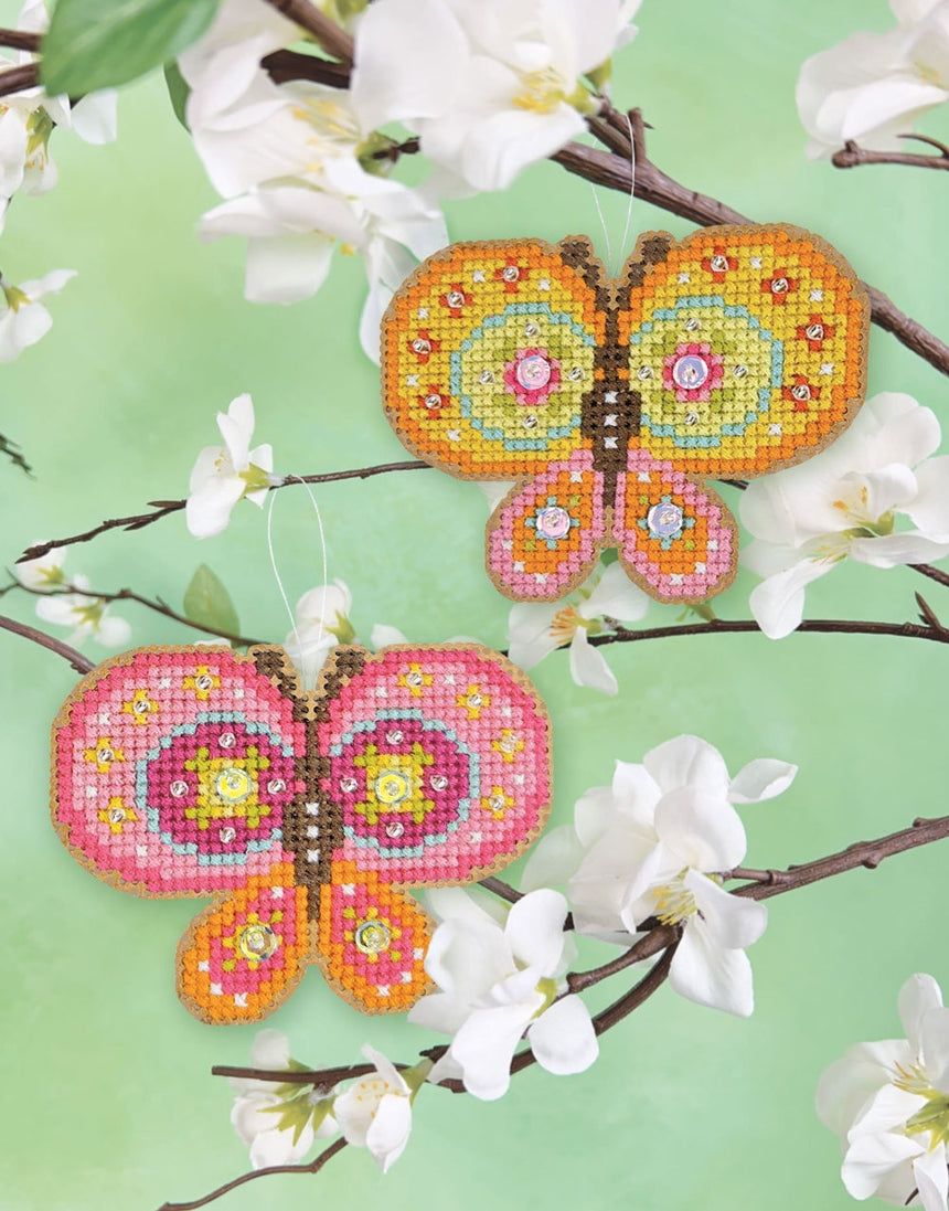 Springamajigs Butterflies Counted Cross Stitch Kit, Satsuma Street