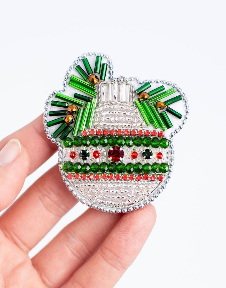 Bauble Beaded Embroidery Brooch/Hanging Decoration Kit