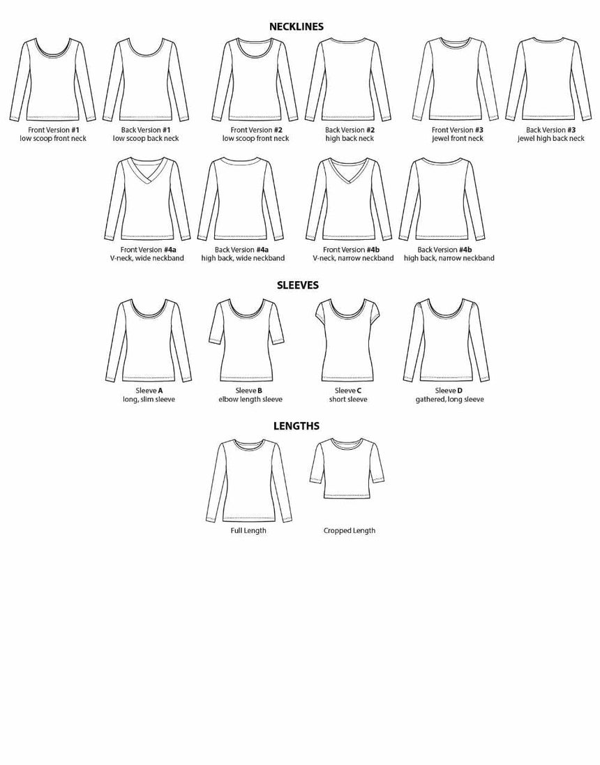 Skyline Tee Sewing Pattern, Sew House Seven