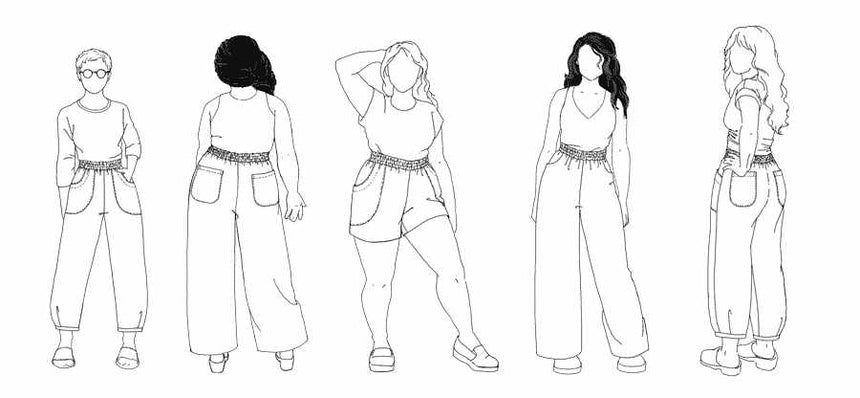 Chanterelle Pants & Shorts Sewing Pattern, Sew Liberated