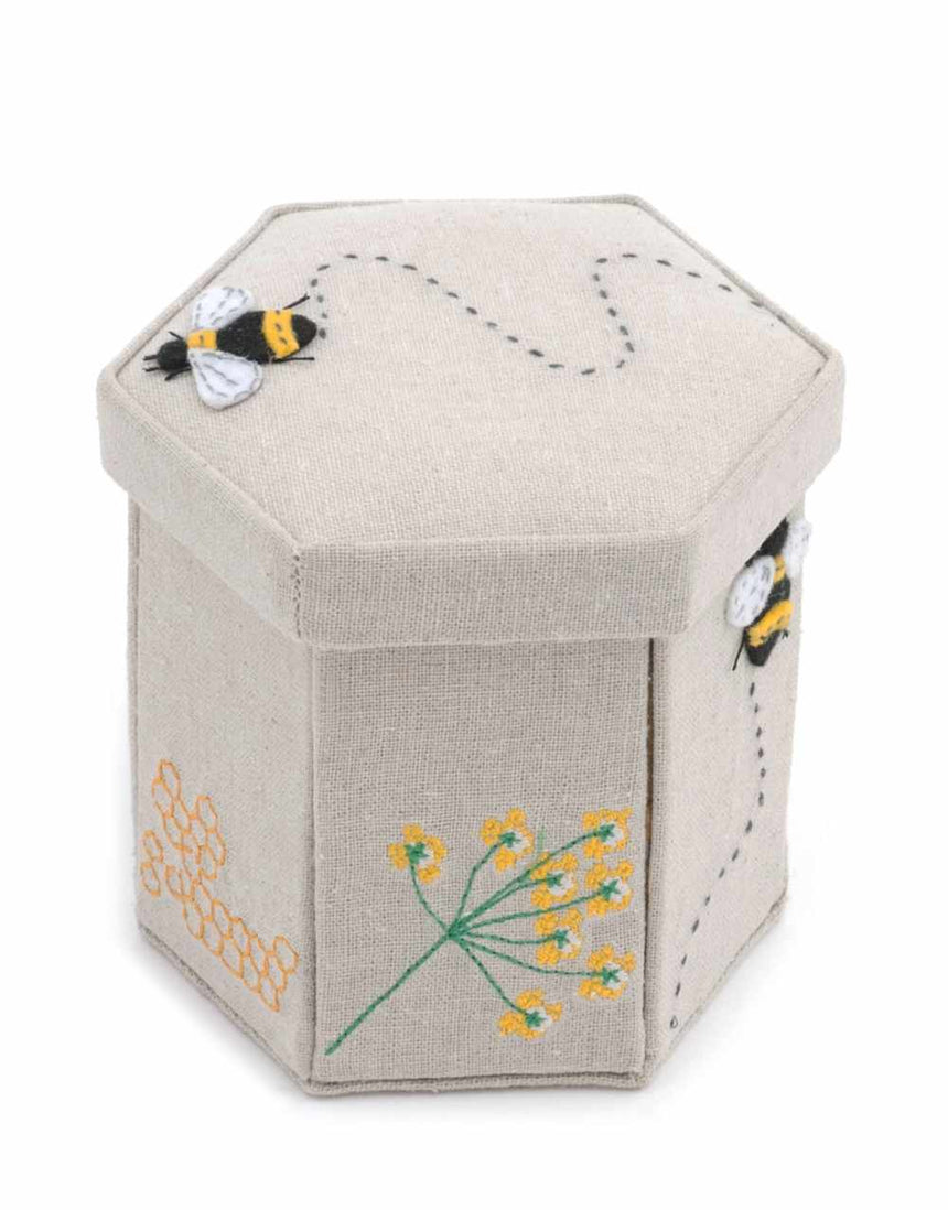 Hexagonal Bee Sewing Kit Box