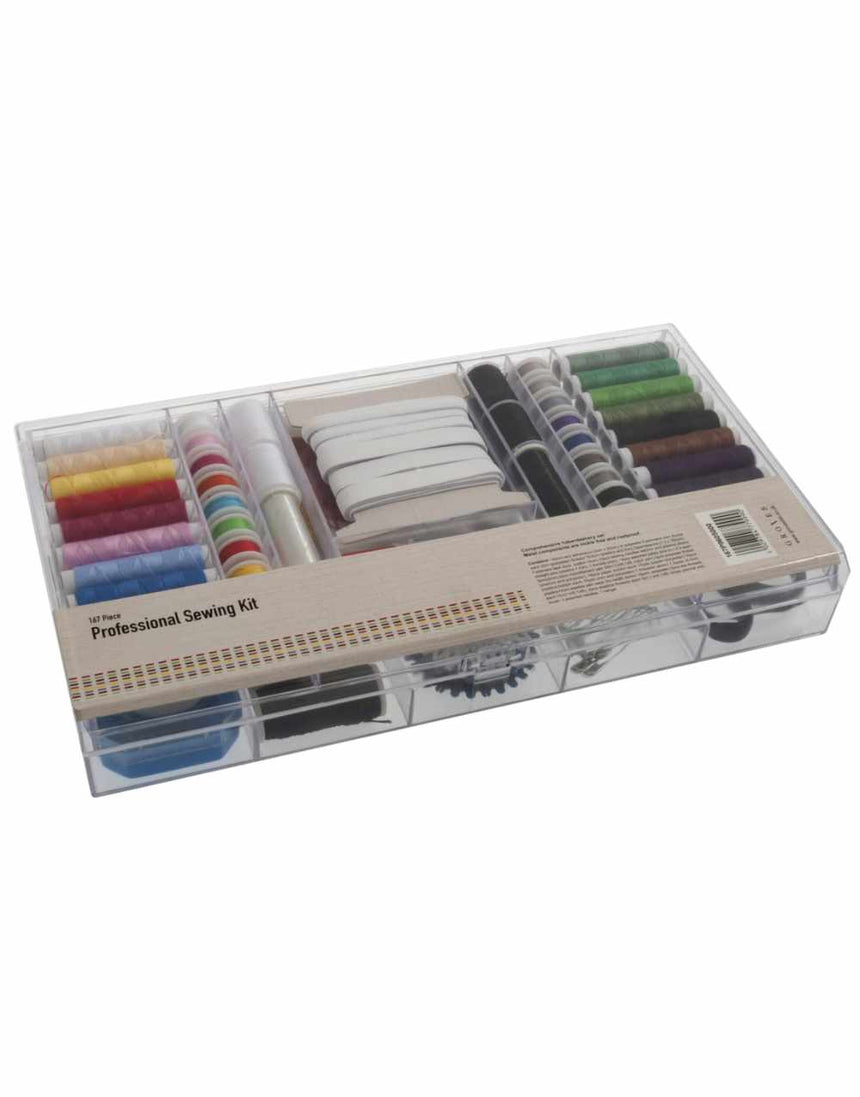 Large Sewing Kit in Perspex Box