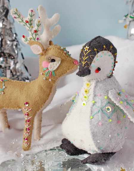 Pootle the Penguin Ornament Embroidery Pattern Booklet, Sewyeah
