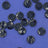 Not Specified Buttons 15mm / Black Coloured Mother of Pearl Shell Buttons, 15mm 15477