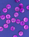 Not Specified Buttons 15mm / Purple Coloured Mother of Pearl Shell Buttons, 15mm 15475