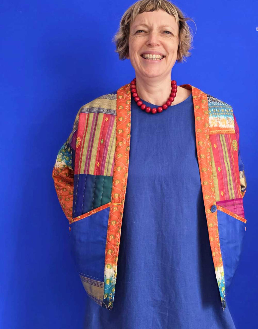 Heirloom Sari Hovea Jacket Kit Charity Dressmaking Project