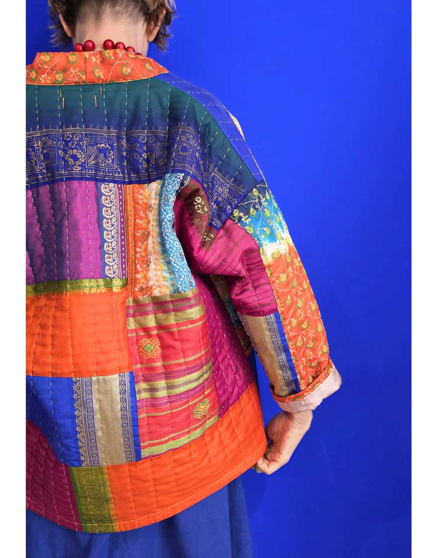 Heirloom Sari Hovea Jacket Kit Charity Dressmaking Project