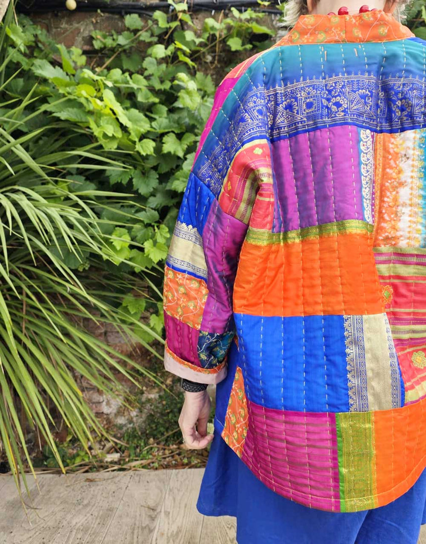 Heirloom Sari Hovea Jacket Kit Charity Dressmaking Project