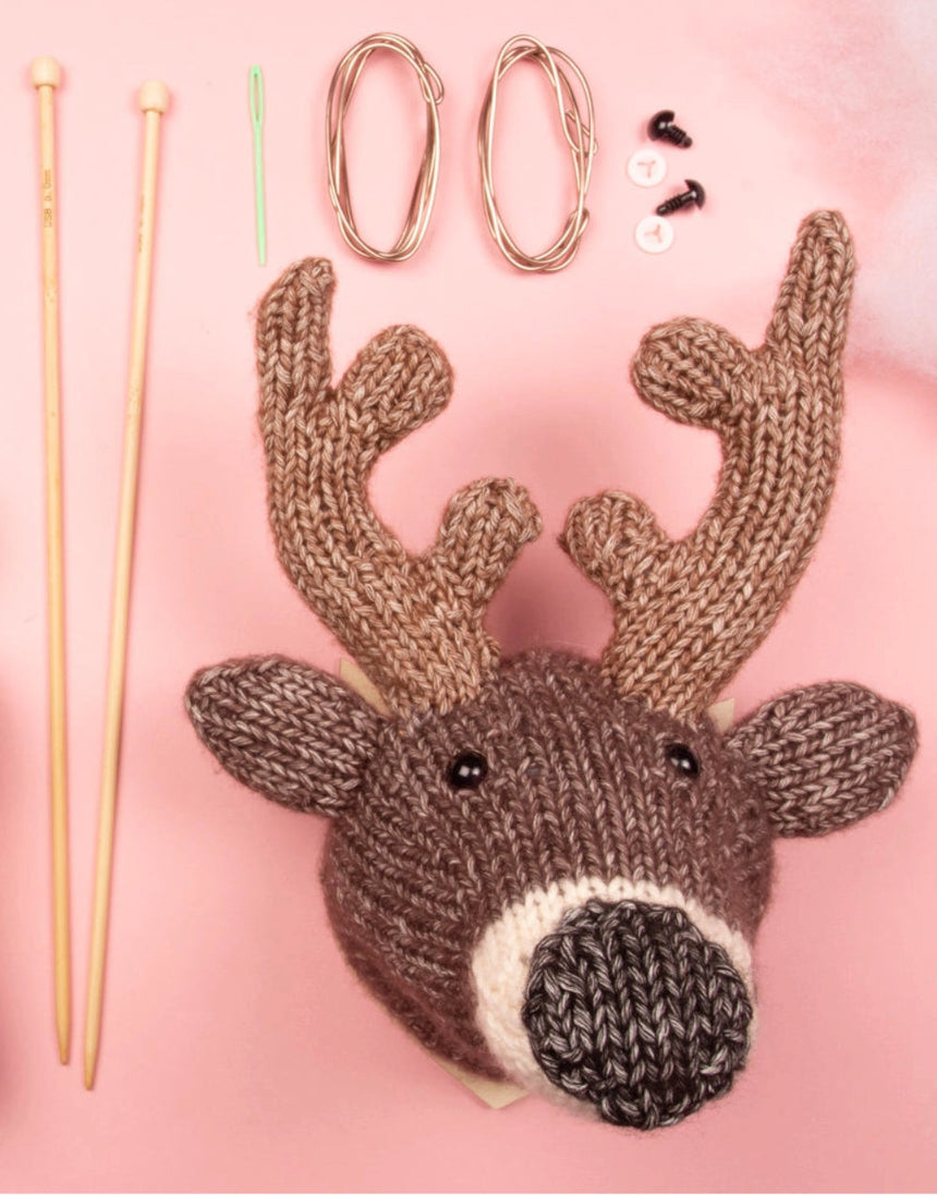 Deer Head Knitting Kit, Sincerely Louise