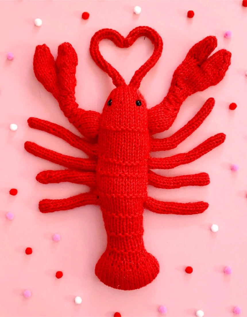 Lobster Knitting Kit, Sincerely Louise