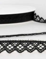 15mm Elastic Lace, White or Black