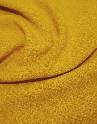 Remnant 65cm - Ochre Stonewashed Linen Viscose Fabric