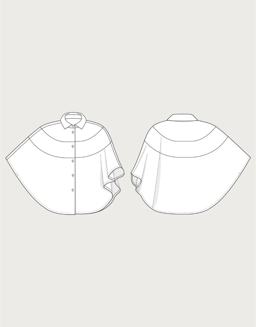 Poncho Shirt Sewing Pattern, The Assembly Line
