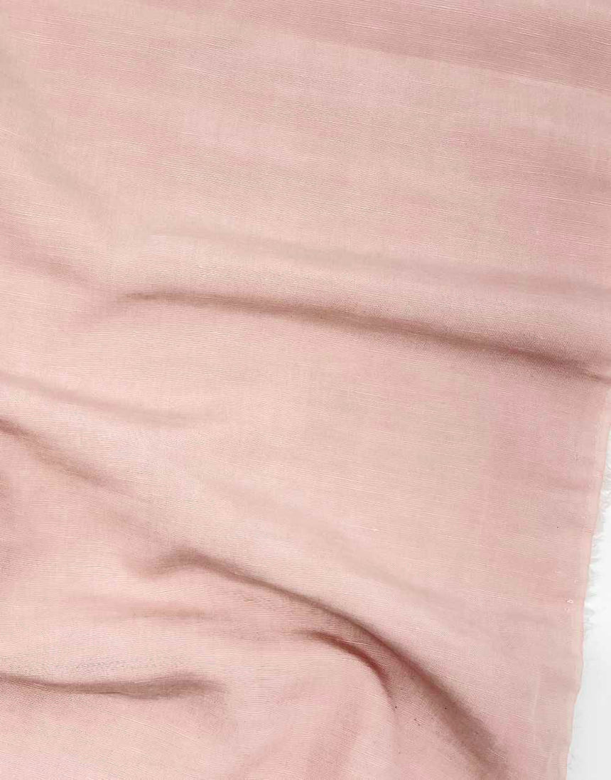 Not Specified TENCEL™ / Linen Pink / Plain Creamy Pink Sanded TENCEL™ Lyocell & Linen Fabric 15562