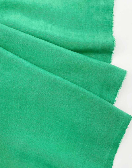 Not Specified TENCEL™ / Linen Green / Plain Soft Green Sanded TENCEL™ Lyocell & Linen Fabric 15563