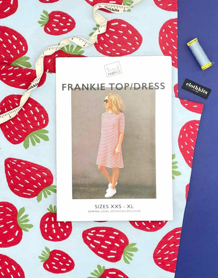 Clothkits Tessuti Strawberry Frankie Dress Complete Dressmaking Kit, Tessuti 15004