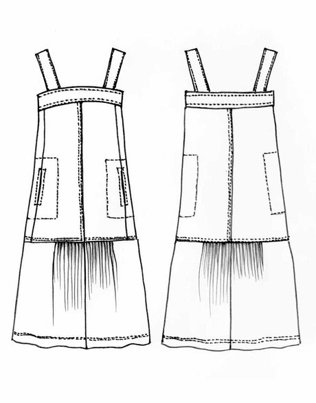 Tessuti Dresses Astrid Sundress Sewing Pattern, Tessuti 15428