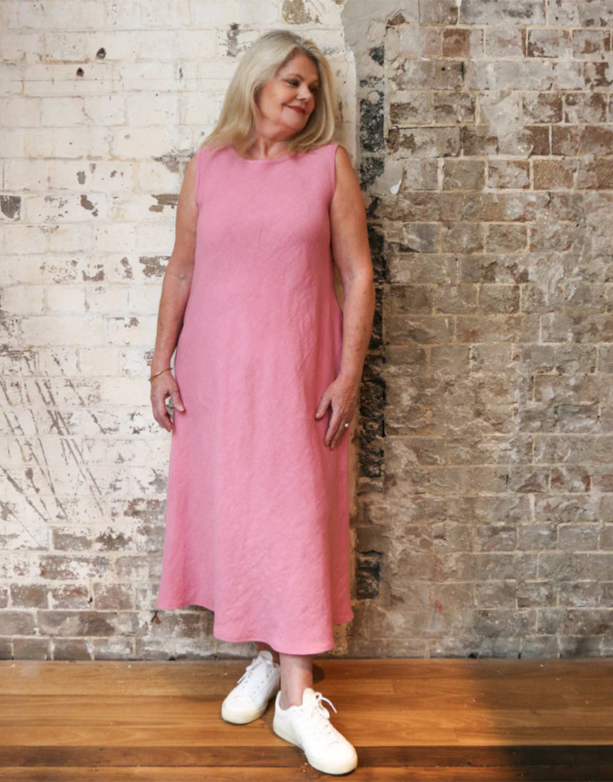 Alessi Bias Dress Sewing Pattern, Tessuti