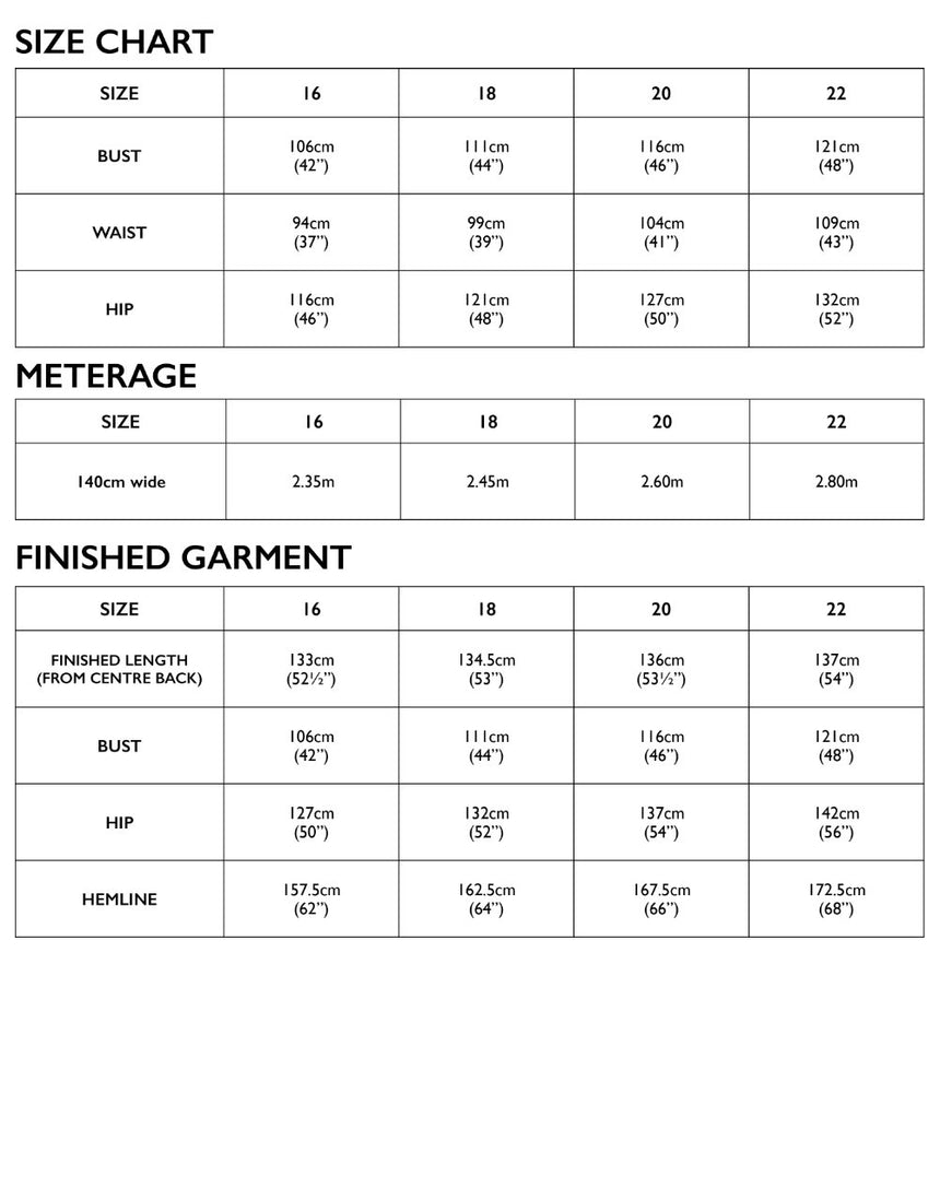Alessi Bias Dress Sewing Pattern, Tessuti