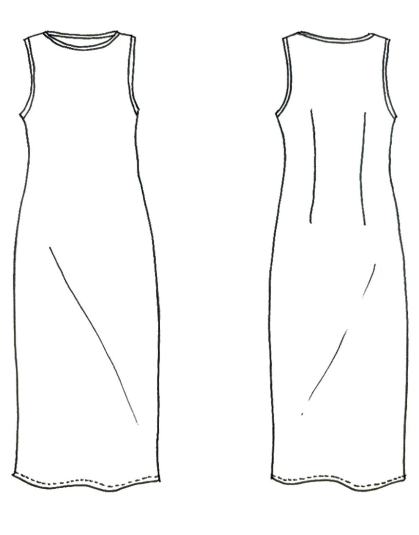 Alessi Bias Dress Sewing Pattern, Tessuti